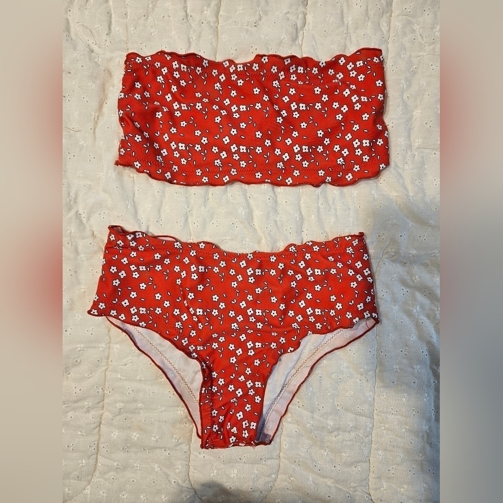 Floral High Waisted Badeau Bikini